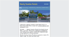 Desktop Screenshot of beachyvacationrentals.com