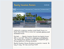 Tablet Screenshot of beachyvacationrentals.com